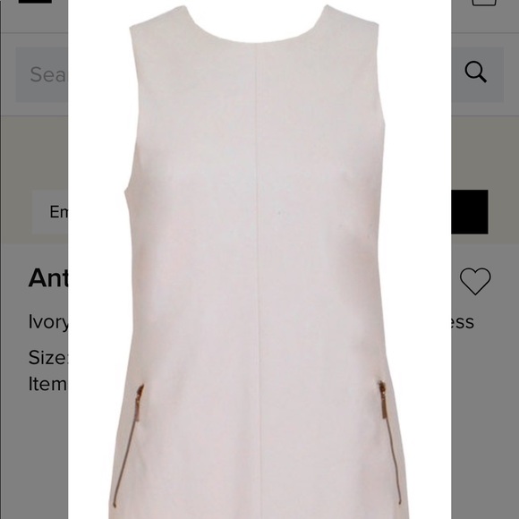 Anthropologie Dresses & Skirts - Ivory Willow & Clay Faux Leather Night Out Dress